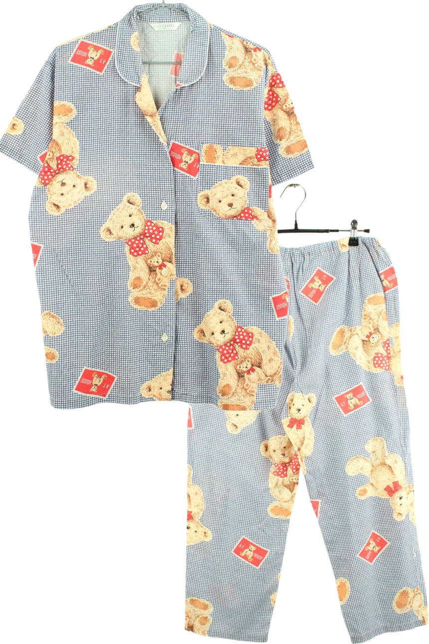 (70%세일)ELLE CHANTE 곰돌 패턴 잠옷 셋트 빈트로-37631